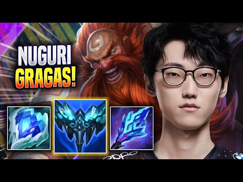 NUGURI DOMINATING WITH GRAGAS! - DK Nuguri Plays Gragas SUPPORT vs Rumble! | Season 2022