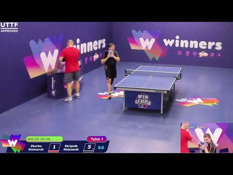 WINners CUP table 1 18.01 Zhurba Aleksandr - Skripnik Aleksandr  19:30