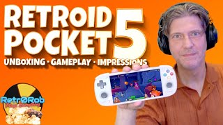 Retroid Pocket 5 Android Gaming Handheld: Unboxing, Gameplay and Impressions!