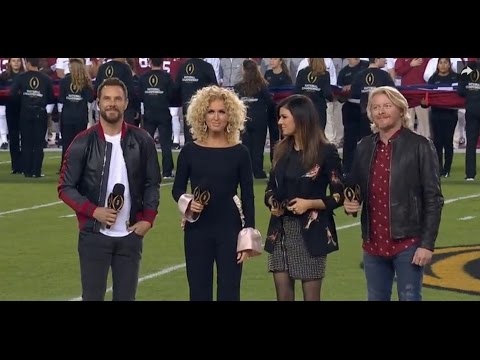 Little Big Town sings the National Anthem (College National Championship)