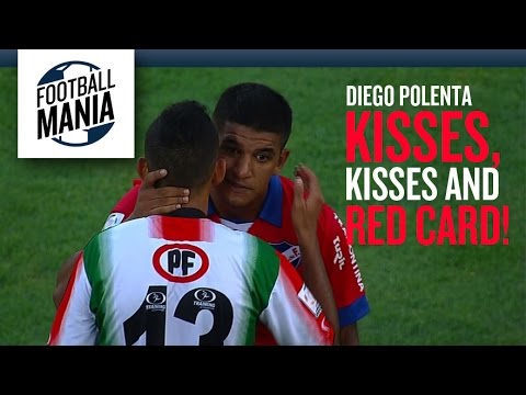 Diego Polenta (Nacional/URU) - Kisses, Kisses and Red Card!!!