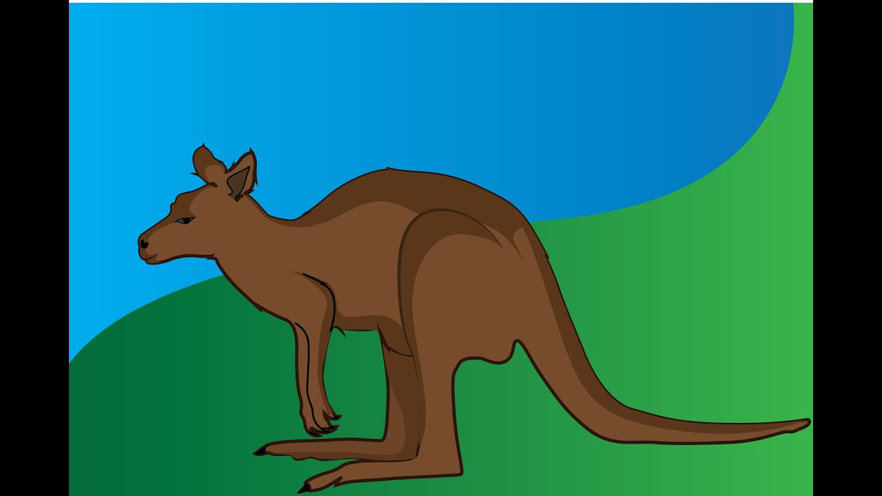 Vector Art Of Kangaroo