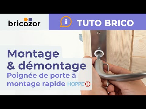 Poignées de porte sur rosaces - aspect inox - New York HOPPE