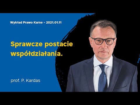 Wykład 13 z prawa karnego 11.01.2021  prof. dr hab. Piotr Kardas