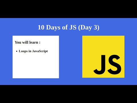 Day 3 Javascript Tutorial Loops In Javascript