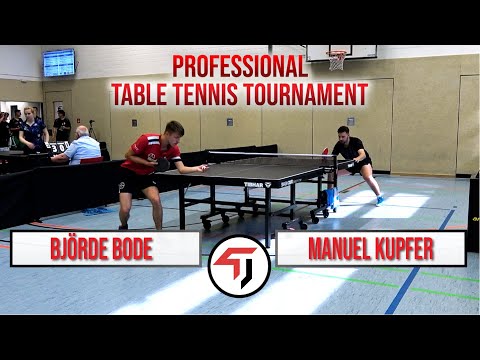 TomorrowTT PRO tournament - Bjorn Bode vs Manuel Kupfer - Group 2.