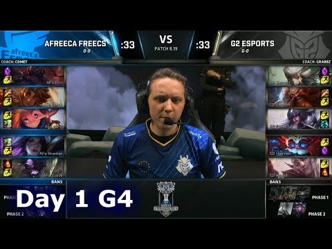 AFS vs G2 | Day 1 Group Stage S8 LoL Worlds 2018 | Afreeca Freecs vs G2 eSports