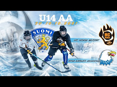 10.10.2021 klo 11.30 HC Nokia Mustat - Kisa-Eagles Arokotkat // U14 AA // Alkusarja