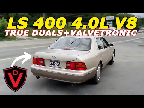 1996 Lexus LS 400 4.0L V8 Exhaust Sound w/ True Duals & Valvetronic Design Mufflers!