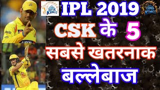 CSK Most Dangerous Batsman In IPl 2019 || CsK Team Squad IPL 2019 ||