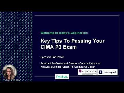 How to pass your P3 exam Webinar #CIMA #P3Exam #RiskManagement