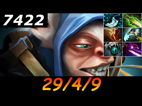 Dota 2 Meepo 7422 MMR 29/4/9 (Kills/Deaths/Assists) Ranked Full Gameplay