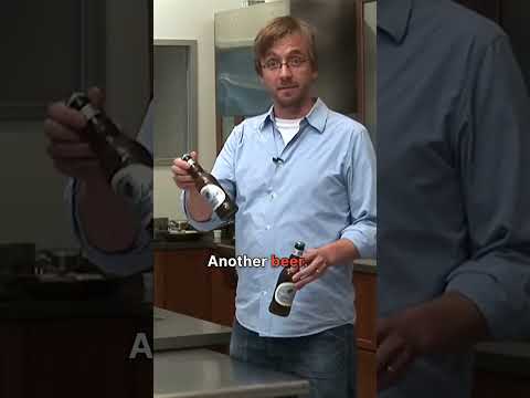 Part of a video titled CHOW Tip: All You Need To Open A Beer Is Another Beer ... - YouTube