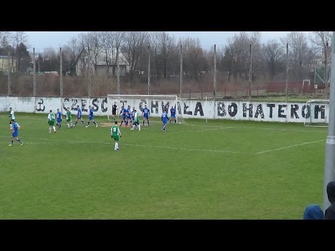 Bramka - LKS Trzebowsniko - Jedność Niechobrz  0-1 (4 kwiecień 2015)