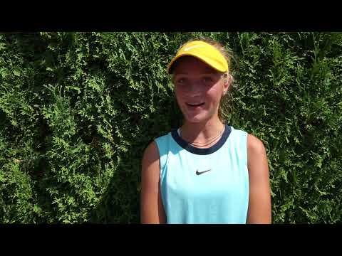 Eliška Forejtková po výhře ve čtvrtfinále Pardubické juniorky 2022