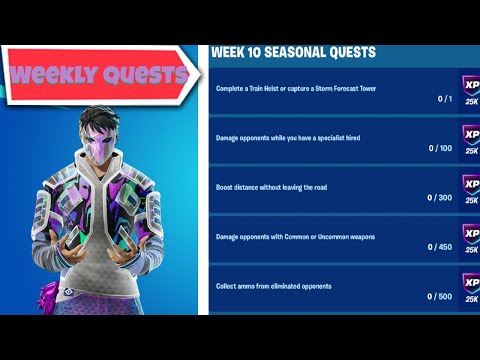 How to complete the Week 10 Quests in Fortnite Chapter 6 Season 1 (Fortnite Quest Guide)