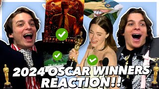 2024 Oscar Winners REACTION!!