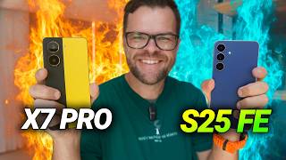 Galaxy S25 FE vs POCO X7 Pro: qual o melhor custo-benefício?