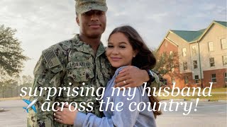 surprising my husband across the country  *military edition*