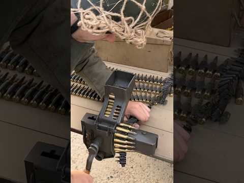 (ASMR) MG42 Ammunition Belt Loading #gun #mg42 #weapon #reenactment #gunasmr #asmr