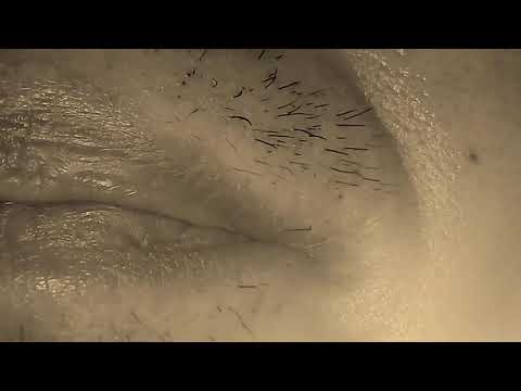 Remove the hair of the face. I finally extended to here, but it was fun to remove my hair.