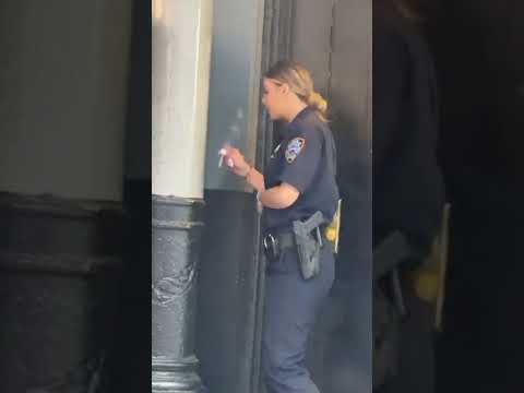 New York Female Police Officer Gets Caught Smoking Marijuana While At Work.