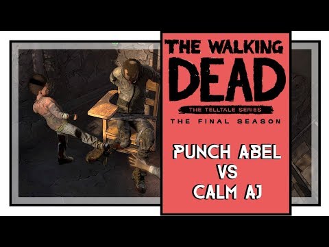 Punch Abel Vs Calm AJ Choice | The Walking Dead Game Season 4 Episode 3