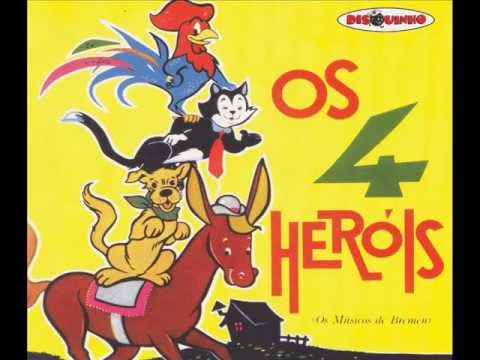 Os 4 Heróis - Coleção Disquinho - Completa