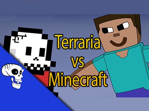 Terraria vs Minecraft Rap Battle LYRIC VIDEO by JT Music and VGRB