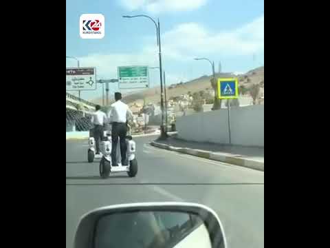 شاهد بالفيديو.. مرور كردستان تزود منتسبيها سكوتر لتسهيل اداء عملهم الميداني