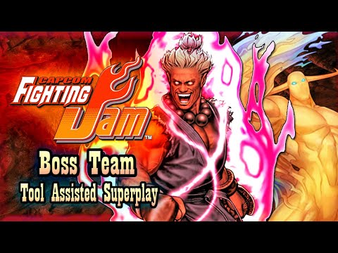 【TAS】CAPCOM FIGHTING EVOLUTION / JAM - BOSS TEAM SHIN AKUMA & PYRON