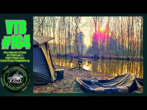 Karpfenangeln VTB 164 - Am kleinen Fluss im Februar + Fazit zur Carp Expo Magdeburg #carpexpo2024