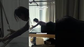 女優 長谷川京子 ジム ピラティス トレーニング動画 #shorts