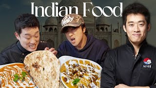Famous Korean Chef Tries Indian Food for the First Time!