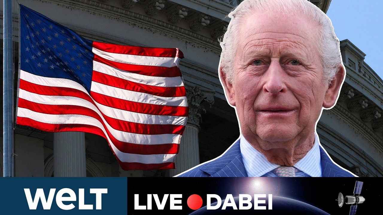 USA: Spannung im Kapitol! König Charles III. hält Rede vor Kongress nach Trump-Treffen | WELT LIVE