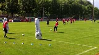 preview picture of video 'Equipe Suisse de foot à Vevey,  juin 2013'