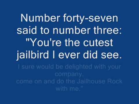 Elvis Presley JailHouse Rock  Lyrics