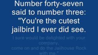 Elvis Presley JailHouse Rock  Lyrics