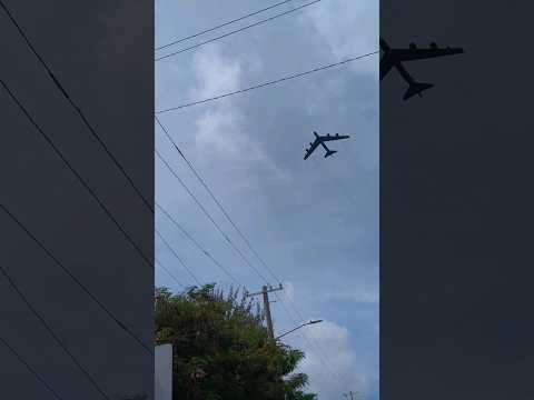 Low altitude B-52 #flyby at 4th of July Celebration, Saipan #shorts