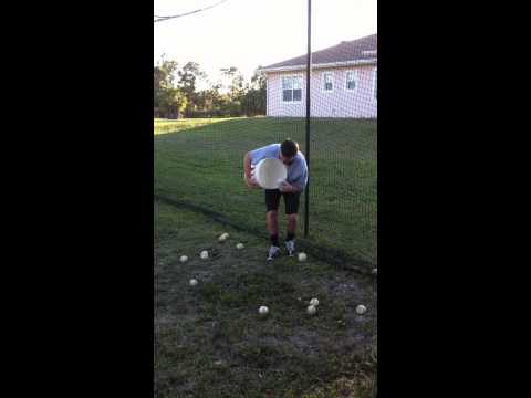 Marcus Mooney Picking Up Baseballs