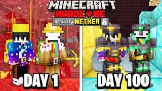 We Survived 100 Days in AMPLIFIED NETHER in Minecraft... Here's What Happened...