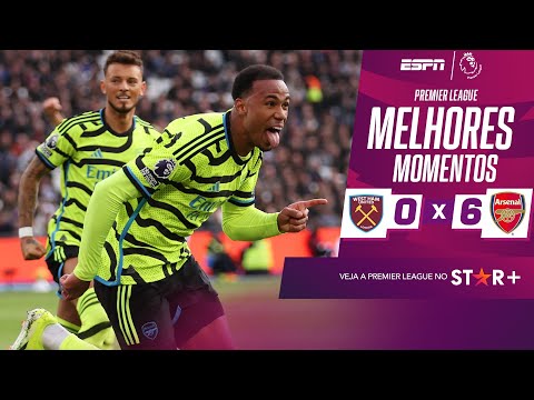 Gols e lances de West Ham x Arsenal