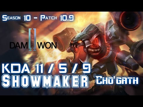 DWG Showmaker CHO'GATH vs SYLAS Mid - Patch 10.9 KR Ranked