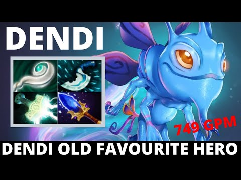 DENDI OLD FAVOURITE HERO: KEEP SPAMMING PUCK IN PUBS CARRY THE WHOLE GAME FULL GAMEPLAY DOTA2 TV