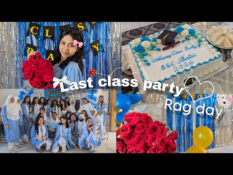 Rag day vlog 🤍 | class party✨ | A school day in my life🫶🏻