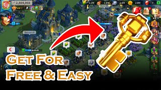 EASY AND FREE WAY TO GET RISE OF KINGDOMS GOLDEN KEY