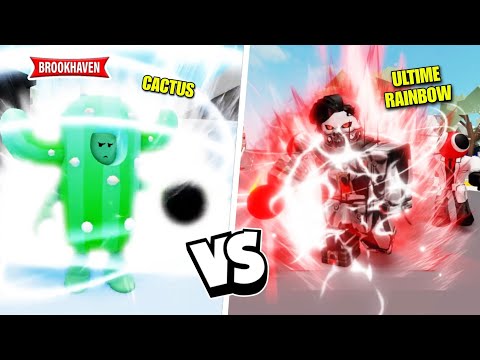 CACTUS vs. RAINBOW'S ULTIMATE FUSION! (IT GOES VERY WRONG) BROOKHAVEN - ROBLOX