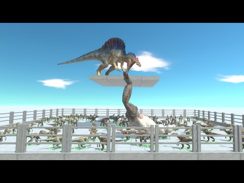 BATTLES ABOVE RAPTOR CAGE - Animal Revolt Battle Simulator