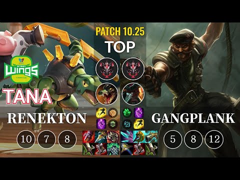 JAG TaNa Renekton vs Gangplank Top - KR Patch 10.25