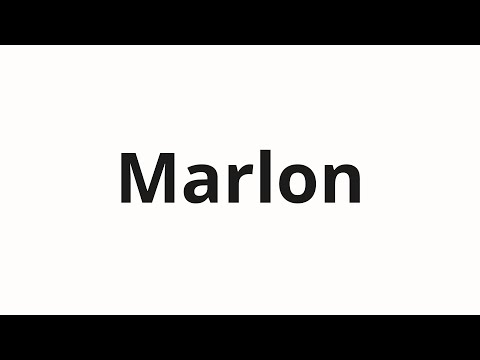 How to pronounce Marlon | Марлон (Marlon in Russian)